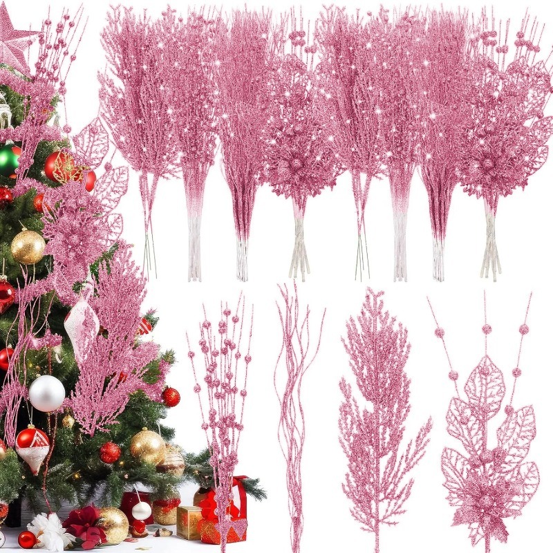 Florist Supply Bulk - 12 pezzi rosa decorazione dell'albero di